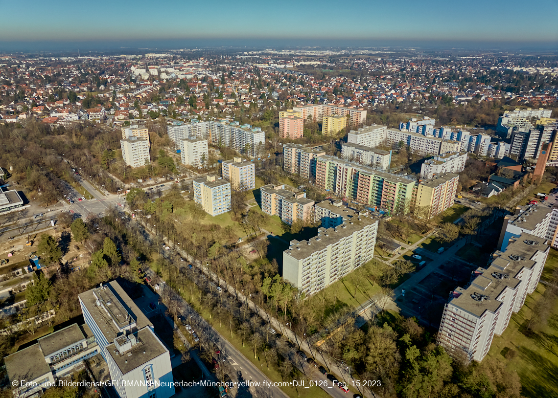 15.02.2023 - Sanierung an der Kurt-Eisner-Straße in Neuperlach